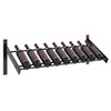 VintageView Evolution Wall Mounted Wine Wall - 9 Bottle Presentation Wine Rack