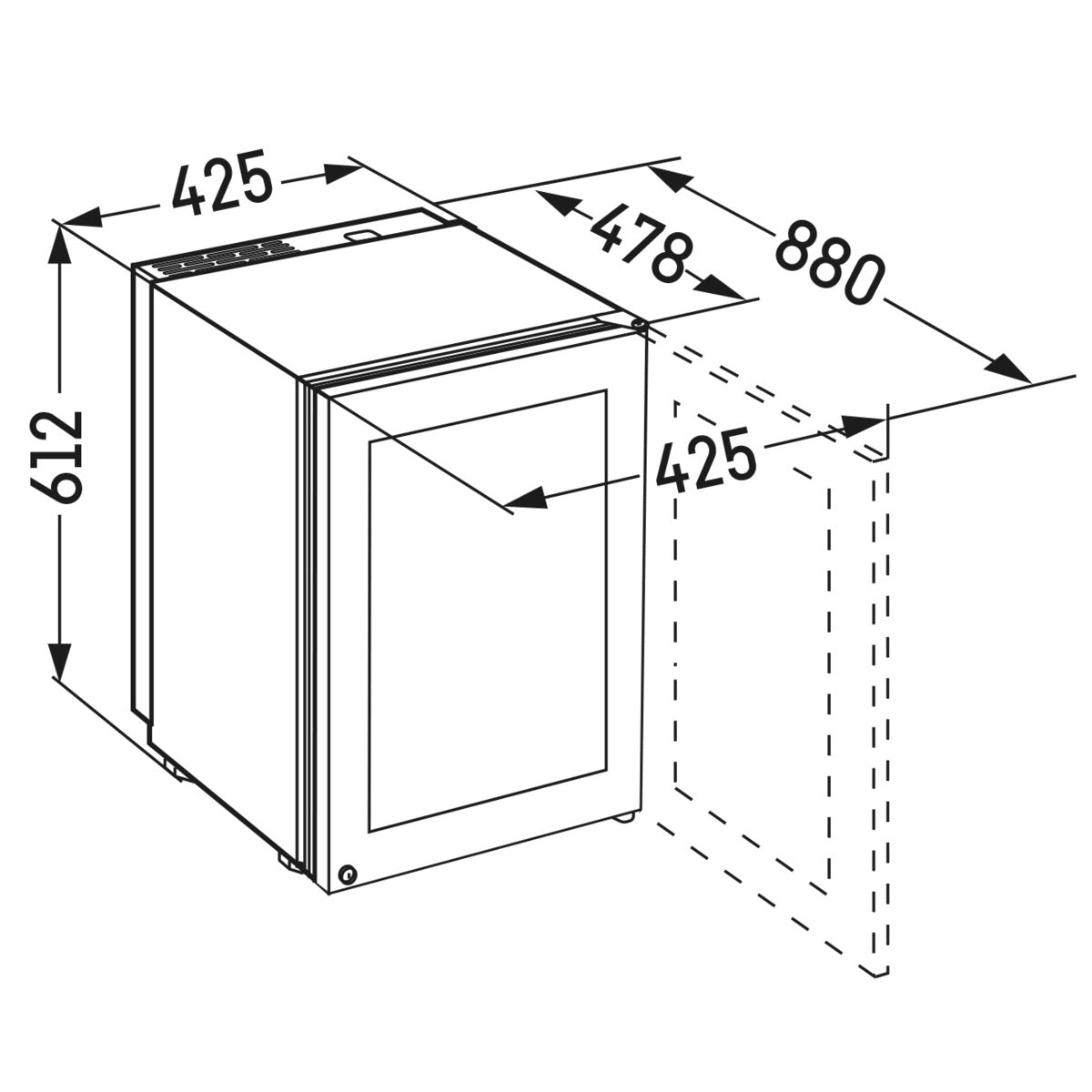 Liebherr Humidor Freestanding Cigar Storage Cabinet - ZKes 453