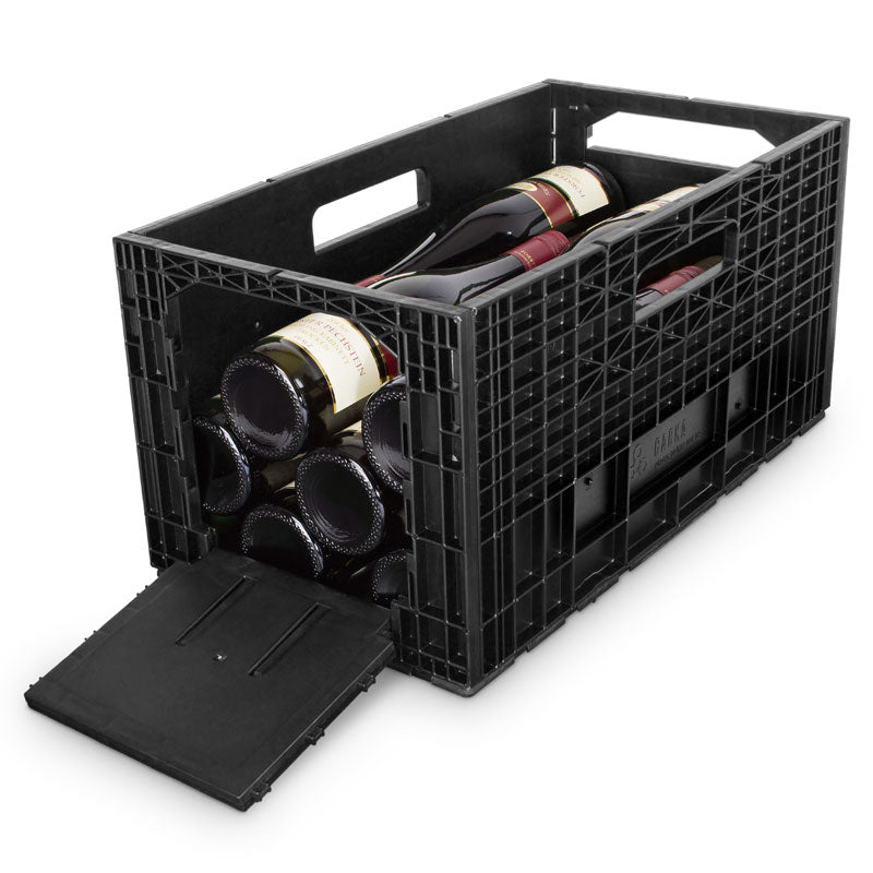 ISOCO Wine Box Wine Storage - 6 Boxes (72 Bottle Capacity - 12 Bottles per Box)