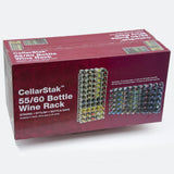 CellarStak 55 / 60 Bottle Plastic Wine Rack - Black