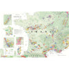 De Long’s Wine Map of France highlights major wine regions with vibrant colors and labels for Bordeaux, Champagne, and Burgundy, plus insets for key areas. Explore the diversity of French wine regions with this detailed De Long map.