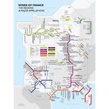 De Long’s Metro Wine Map of France by De Long features France’s major wine regions styled as a colorful subway map with station names. A unique wine gift and stylish guide for easy exploration of French wine regions.