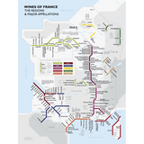 De Long’s Metro Wine Map of France - Wine Regions