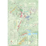 De Long’s Wine Map of Germany - Bookshelf Edition