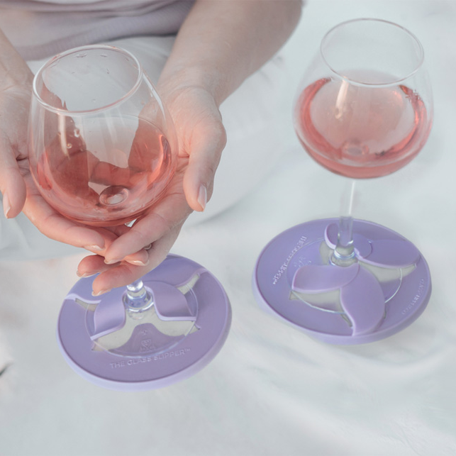 The Glass Slipper - The Ultimate Wine Glass Stabiliser - Set of 4