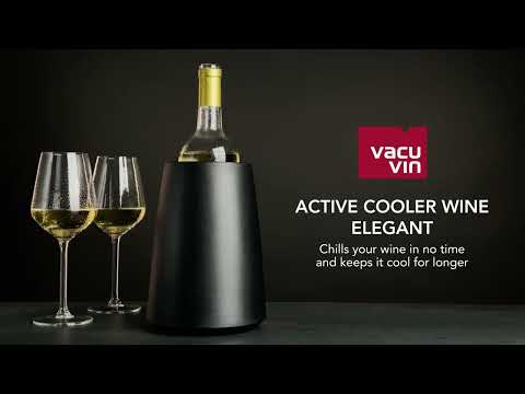 Vacu Vin Rapid Ice Elegant Active Wine Cooler - Black