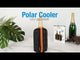 Pulltex Wine & Champagne Polar Bottle Cooler Zip Bag - Black