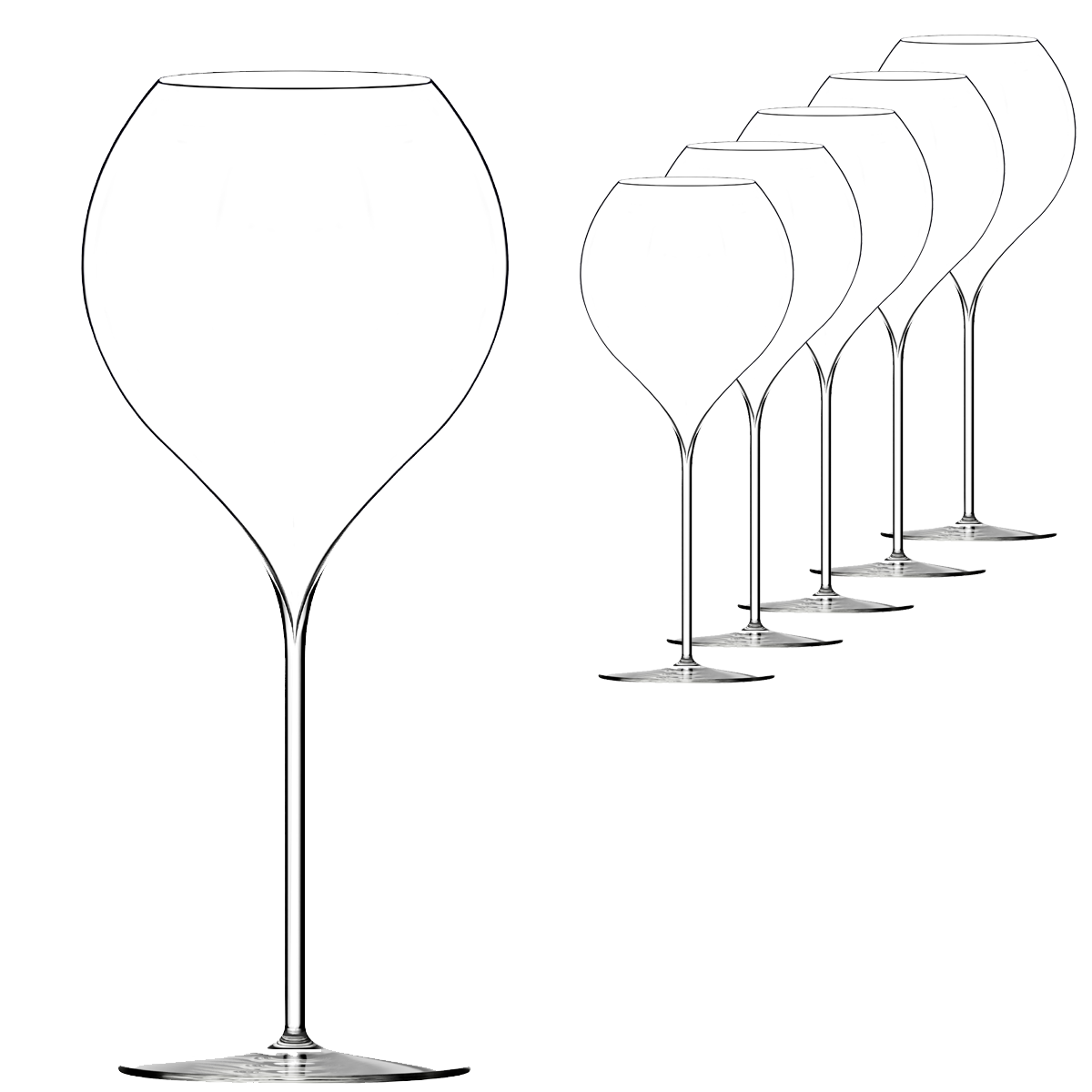 Lehmann Glass Jamesse Prestige Synergie 60 Red & White Wine Glass 600ml - Set of 6