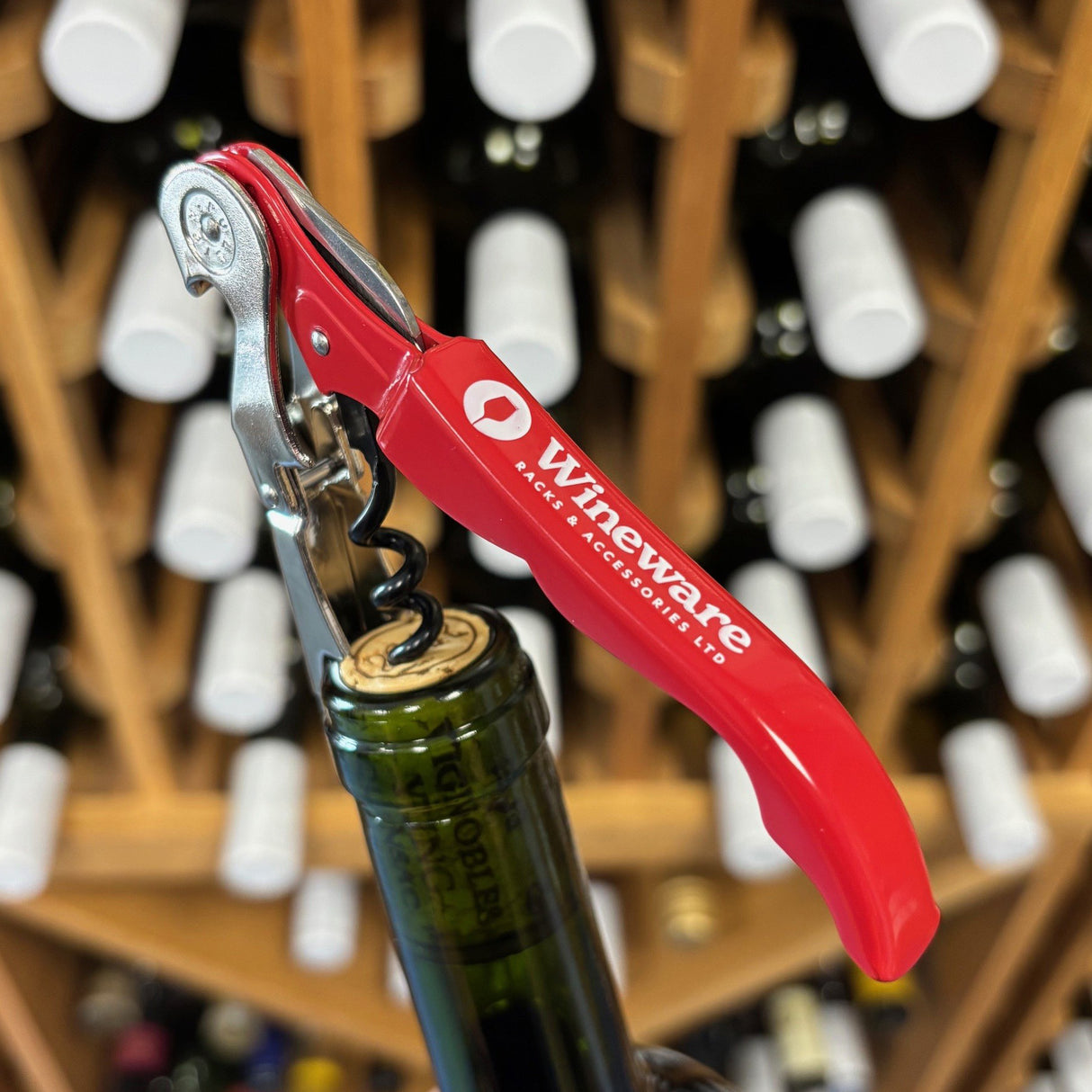 Pulltex Pulltap Wine Essentials Waiter’s Friend Double Lever Corkscrew - Wineware Red