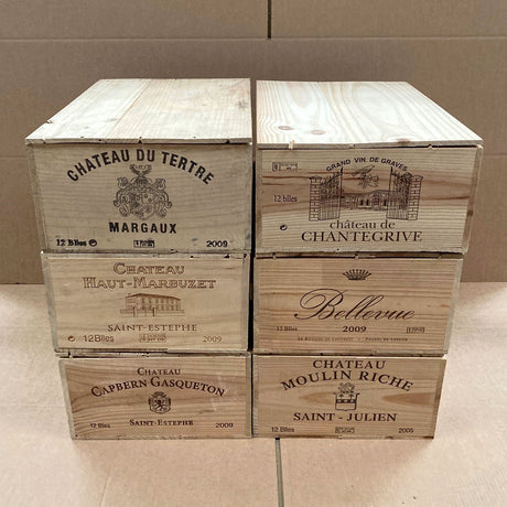 Genuine Wooden Wine Box/Crate - 12 Bottle Storage