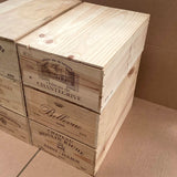 Genuine Wooden Wine Box/Crate - 12 Bottle Storage